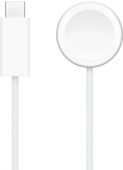 USB-C charger next to Apple Watch Magnetic Fast Charger