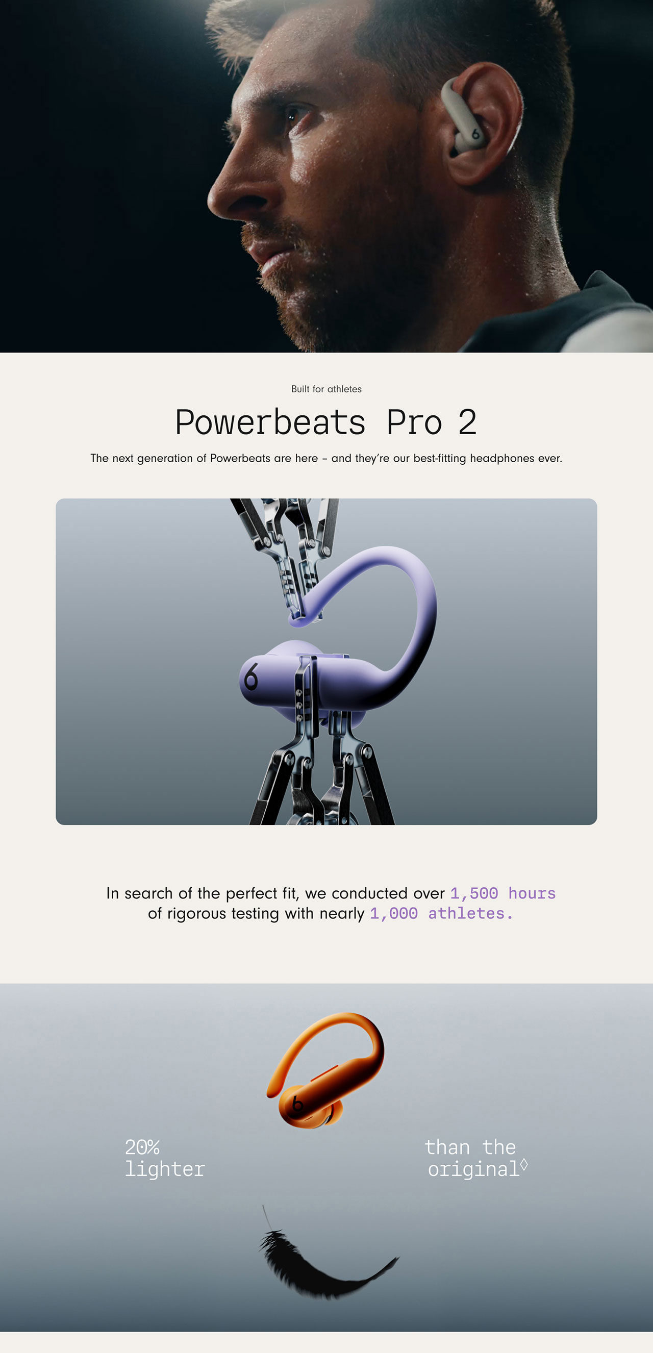 BEATS POWERBEATS PRO 2 HIGH-PERFORMANCE EARBUDS JET BLACK MX723PA