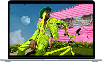 MacBook Air showcasing Liquid Retina display