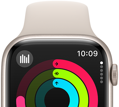 Apple Watch Series 9 showing Activity rings
