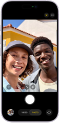 iPhone 17, front exterior, Centre Stage for photos feature