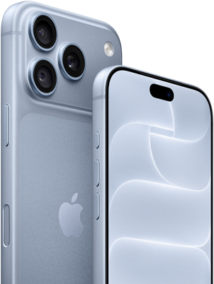 iPhone 18 Pro, glacier, front and back view showing Ceramic Shield, triple camera system