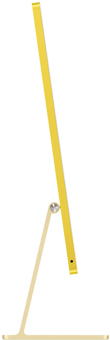 iMac, yellow color, side exterior