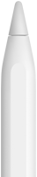 An Apple Pencil showing the tip of the device