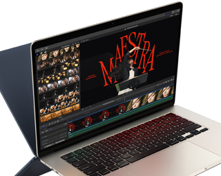 MacBook Air showing video editing to demonstrate M4 chip capabilities